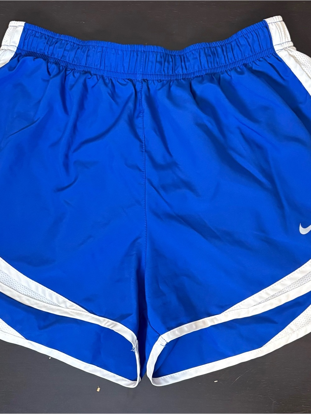 Nike Women's Royal Blue Athletic Shorts with White Trim